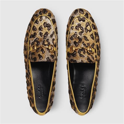 leopard gucci loafers|gucci leather loafers women.